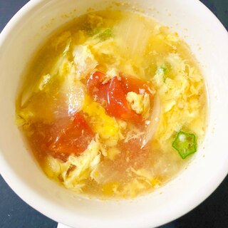 夏野菜の中華スープ